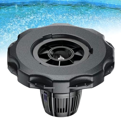 Floating Water Pump Fountain for Fish Pond - High Power Oxygen Pump with 360° Jets, Energy Saving Motor, Filter Inlet Cover, Ceramic Shaft