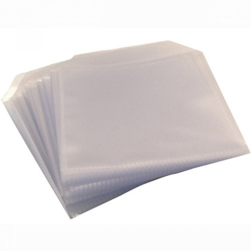 Förpackning x 100 Premium plast-CD-fickor - med stängning - 120 Micron