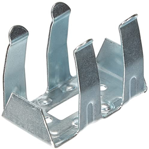 CAPALDO CO76298 Ganci Acciaio ZINCATI X Zoccolo Cucina (Confezione PZ.8), Grigio