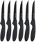 Viners Everyday 6 Piece Black Stainless Steel Steak Knives