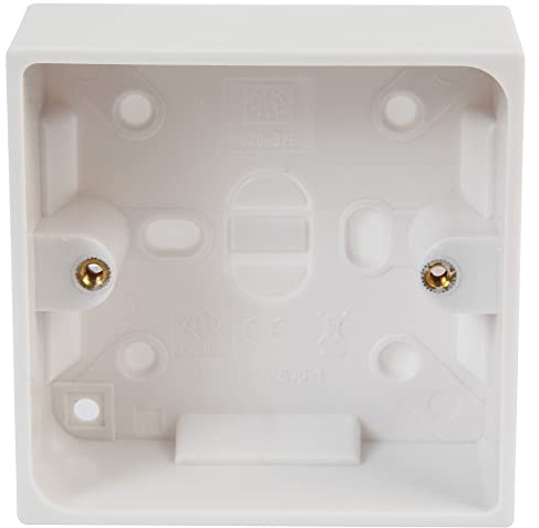 PRO ELEC PELB1495 - Caja de montaje en superficie (32 mm), color blanco