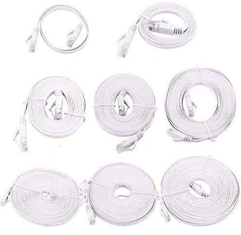 Bonbela 0.5m 1.5m 2m 3m 5m 10m 15m 20m Ethernet Cavi ad alta velocità RJ45 CAT6 piatto di rete Ethernet via cavo LAN via cavo UTP Patch Router Computer cavo terrestre