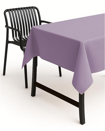 TextilDepot24 - Vaxduk med linneeffekt, lotuseffekt, smutsavvisande, robust, skrynkelfritt, 40 x 140 cm, lila