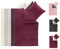 BaSaTex Winter Flausch Uni Bettwäsche Bett Garnitur 3-teiliges Set|200x220 cm + 2X 80x80 cm |100% Microfaser Fleece Thermofleece | Anthrazit
