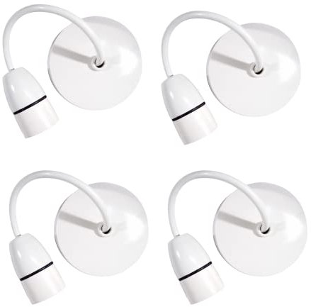 Laxis Ceiling Pendant Light Fitting 6 Inch Ceiling Lights Vintage Hanging Light Plastic Lamp Hanging Light for Bed Room, Living Room, Dinning Room and Home Decor (Pack of 4)