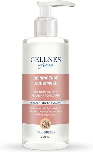 Celenes by Sweden Espuma Limpiadora Facial Camemoro 250ml, Desmaquillante Facial Vegano, Gel Limpiador Facial Piel Sensible Y Seca, Cuidado Facial Mujer Y Limpiador Facial Hombre Sin Alcohol/Parabenos