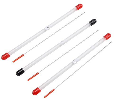 Jeffergarden Set di Aghi per Aerografo 3 Pezzi Punta per Aerografo Fengda 0,2 Mm 0,3 Mm 0,5 Mm Punte per Aghi per Aerografo Accessori di Ricambio