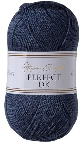 Utopia Crafts DK Double Knitting Yarn, 100g (Blue Charcoal)