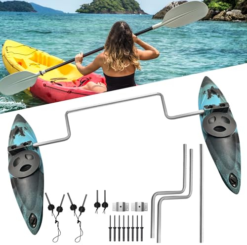 AIROW Estabilizadores de Kayak, Estabilizador de Canoa, Kit de Sistema de Estabilizadores y Estabilizadores de Kayak con Accesorios de Instalación y Barra de Brazos Sidekick