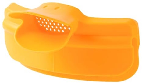 Genérico Ollas y Sartenes a Prueba De Derrames Mezclando Ranurado Cedazo Calificación Borde Cesta De Filtro Colgante y Colada Calentador Verter Rociar Boquilla Bol Yellow