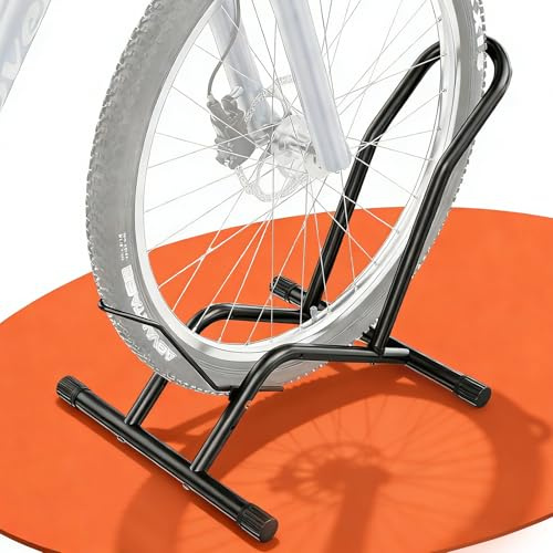 youkzuan NEW Bike Stand Floor for 16-29 | Roll in/out Bike Rack Garage | Easy Parking Bike Storage | Bicycle Stand Fits Tires <3.4 | In&Outdoor Bike Holder | for Bike Repair & eBike Stand etc.