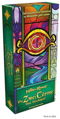 Asmodee, Der Herr der Ringe: Die Zwei Türme – Das Stichspiel, Office Dog, Kooperatives Kartenspiel, Strategiespiel für Erwachsene und Kinder ab 10 Jahren, 1 bis 4 Spieler, 20 Minuten, Deutsch