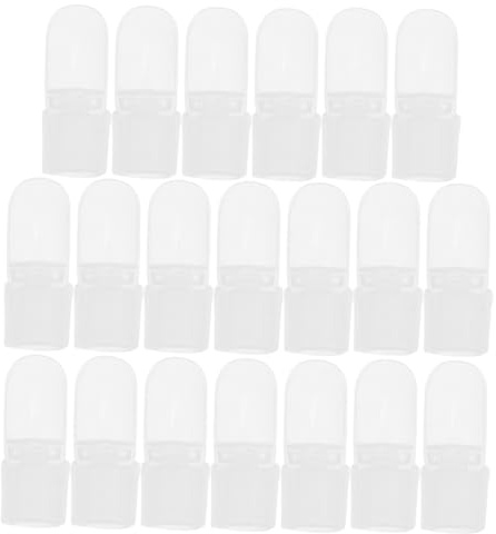 MAGICLULU 30 Stück Nagellack Abdeckungen Fingertip Schutzkappen Nagellackschutz Für Damen Maniküre Nagelpflege Zubehör