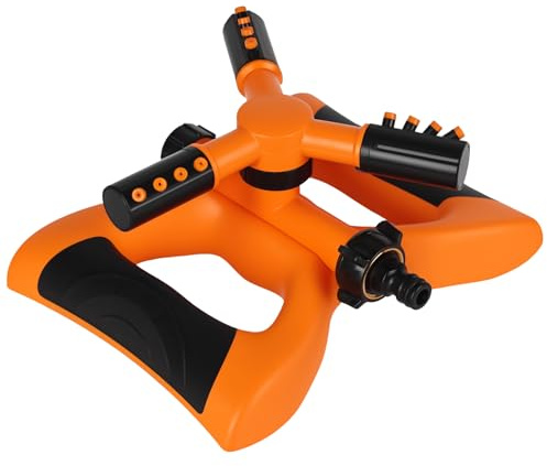 smtfcty Aspersor de césped de 3/4 pulgadas, 360 grados, aspersor de agua giratorio con acoplamiento rápido para sistemas de riego, aspersor de césped para jardín, césped, plantas, flores, verduras