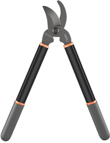 AIRAJ Tijeras de podar de 42,5 cm | Tijeras de podar Bypass | Tijeras de jardín | Corta sin esfuerzo ramas (4 cm máx) | Hojas de acero resistentes al óxido y afiladas | Adecuadas para el corte de
