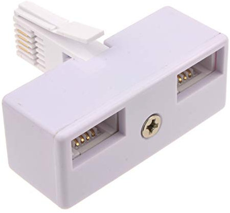 kenable BT Telephone Splitter 2 way Sockets 1 x Socket to 2 BT Phone Lines 431A