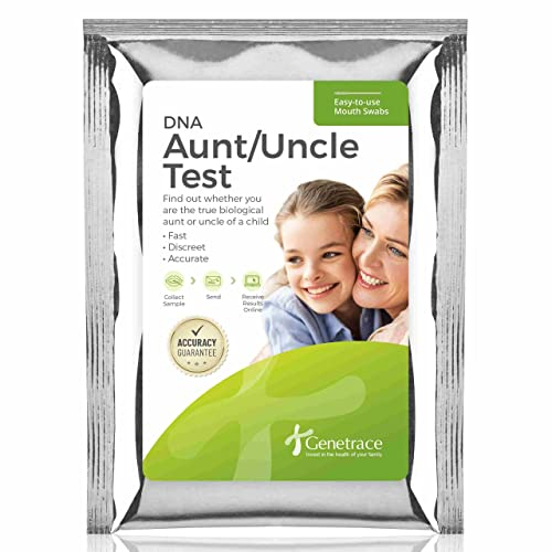 Genetrace DNA Aunt/Uncle Test - at-Home Collection Kit for Avuncular Testing - Laborgebühren & Versand enthalten - Ergebnisse in 1-2 Tagen