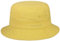 Stetson Organic Cotton Hut mit UV-Schutz Damen/Herren - aus 100% Bio-Baumwolle - Knitterfrei knautschbar - Nachhaltig - Bucket Hat unifarben - Packable Anglerhut - Frühjahr/Sommer gelb XL (60-61 cm)