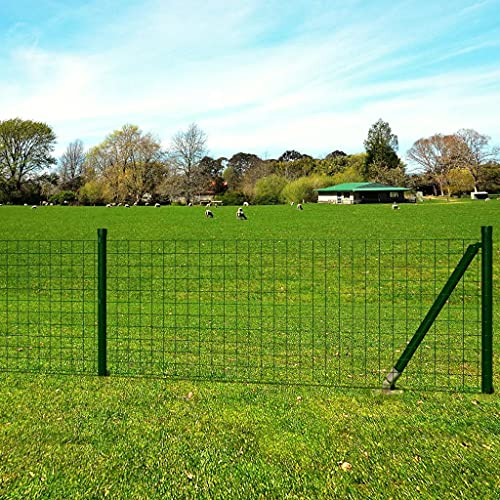 MUSEVANE Gitterzaun Gartenzaun Zaunsatz Maschendraht 25 x 1m