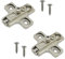 SALICE Base Serie 200 con Montaggio Tradizionale. Basetta Cerniera per Ante e Sportelli. (CROCE H00 REG. ECCENTRICA)