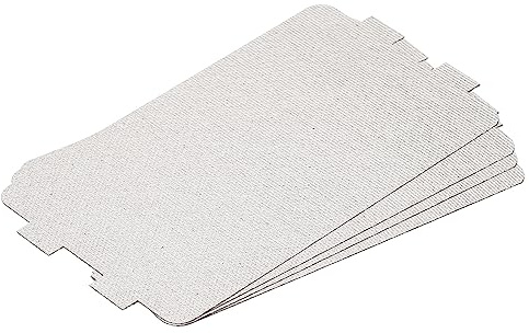 sourcing map Microwave Waveguide Cover Universal Microwave Oven Parts Mica Plates Sheets 115 x 65mm for Home Kitchen Restaurant Grey Pack of 4