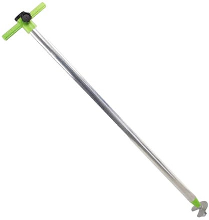 Pincho Support pour parasol de plage - Base de parasol en aluminium résistant - Fixation sûre pour tubes de Ø25 mm - Support réglable anti-vent - Fabriqué en Espagne, Vert pistache, 100-150 cm