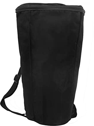 Qqmora Sac de Tambour Africain Sac à Dos de Transport à Bandoulière Portable Tissu Oxford Durable Stockage de Grande capacité pour Accessoires D'instruments de Musique Noir 40x24 Cm