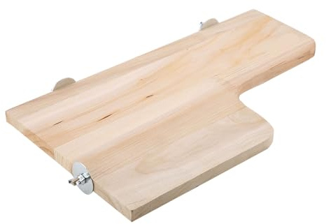 Eminchu Juguete de Trampolín de Madera para Mascotas, Plataforma de Escalada para Saltar para Observación y Ejercicio de Mascotas Pequeñas, Madera Natural para Decoración de Jaula de Hámster
