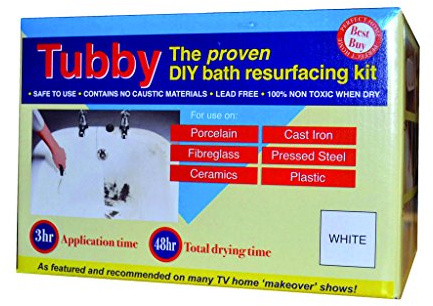 Bath Resurfacing Kit, White, Complete With Application Tools