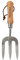 Spear & Jackson 3060KEW Kew Gardens Kollektion Neverbend Edelstahl-Blumengabel, Blau, 5 Griff
