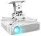 Duronic Projector Mount Stand for Ceiling or Wall Bracket PB05XB | 13.6kg Capacity | Universal Heavy Duty Adjustable Clamp | Tilt Swivel Rotate | White