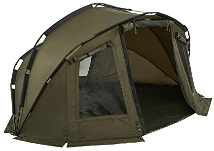 Westlake Particle 1 Bivvy for 1 Person with Large Rear Window and Groundsheet, 1 Man, Waterproof, Durable & Spacious Overnight Shelter & Camping Tent, Fishing Equipment, 5000mm HH, Green