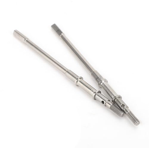 Brrnoo Eje de Eje de Transmisión RC de Acero Inoxidable de Alta Dureza, Ajuste Duradero para AXIAL SCX10 II 90046 90047 1/10, Mejora del Rendimiento de Conducción Suave, Fácil