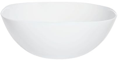 Luminarc Ensaladera Vidrio Carine Blanco de Opal 27cm | Blanco, Opal, forma cuadrado, acabado brillo, 27cm