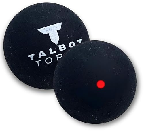 Talbot Torro Squashbälle – 2er Set – Medium/Rot – Ø 39,5 mm, 24 g – Perfekt für fortgeschrittene Spieler & dynamische Ballwechsel