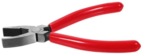 Alipis Pince à Verre Outil de Découpe de Verre avec Mâchoires Incurvées pour de Vitrail et Pince de Rupture Robuste pour Coupes Précises sans Débris