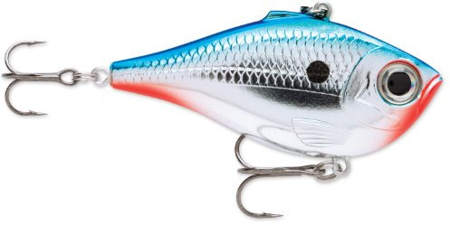 Rapala - Rippin' Rap Angelköder - Slender Body & Lipless Crank Angelzubehör - Süßwasser Spinnköder - Variable Lauftiefe - Fischköder 7cm, 24g - Hergestellt in Estland - Chrome Blue