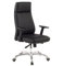 AMSTYLE Bürostuhl Porto Echt-Leder Schwarz ergonomisch mit Kopfstütze, Design Chefsessel Schreibtischstuhl ergonomisch mit Wippfunktion, Drehstuhl mit Armlehnen X-XL 120 kg