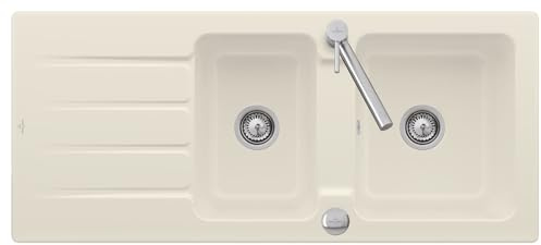 Villeroy & Boch Architectura 80-3380 02 FU Ivory Keramikspüle Excenterbetätigung