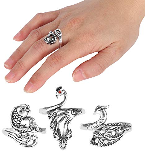 3 teilige verstellbare Strickschlaufe Häkelschlaufenring Strickzubehör, offener Fingerring, Garnführung Fingerhalter Strick Fingerhutring für Häkelstrickhandwerk