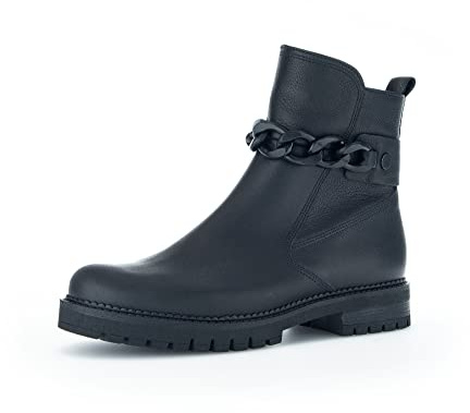 Gabor Donna Stivaletti, Signora Stivali da Biker,Soletta Removibile,Stivale Biker,Foderato,Stivaletto Invernale,Nero (Schwarz),39 EU / 6 UK