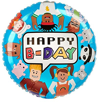 Amscan Anagram 4361301 – feststad barn födelsedagsfest rund folieballong – 45 cm