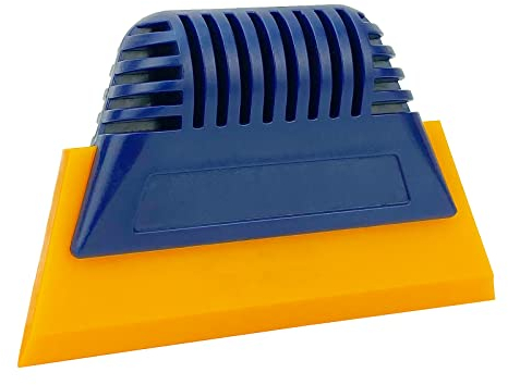 Lunbengo Handy Rubber Squeegee for Window Film, Streak-Free Glass Wiper for Mirror, Tile, Countertop, Sink and Tint Application, 12.7 x 8.5cm