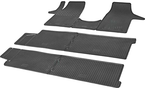 Auto Fußmatten Gummimatten Rigum geeignet für VW T5 Transporter/ Caravelle 2003-2015 9-Sitzer Passgenau + Auto Duft / BesteKauf