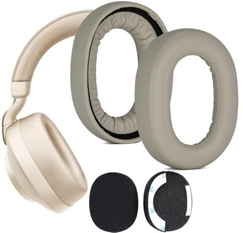 V-MOTA Almohadillas compatibles con auriculares Jabra Elite 85h / Evolve2 85 MS con cancelación de ruido, piezas de reparación de almohadillas de repuesto (1 par) (dorado)