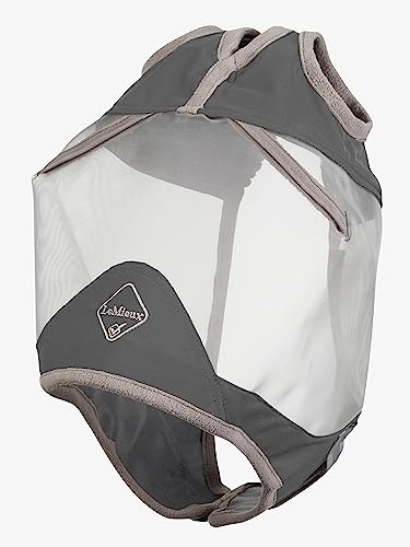 LeMieux Horse ArmourShield Pro Standard Fly Mask with Soft Bamboo Lining - UV Protective & Breathable Mesh - Grey - Small