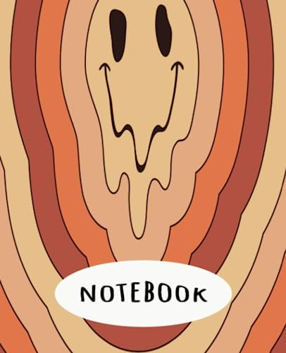 Retro Smiley Face Notebook for Young Adults and Teens