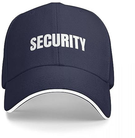 BEABAG Casquette de Baseball Garde de sécurité privée Uniforme Casquette de Baseball Mode Chapeau Solaire Chapeau d’Homme de Luxe Casquette de Baseball pour Hommes Femmes