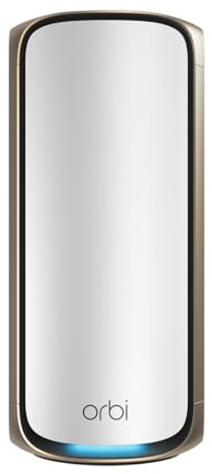 NETGEAR Orbi Serie 970 | Mesh WiFi 7 Satellit | RBE970 | Kompatibel mit Orbi Serie RBE972S und RBE973S | Bis zu 27 Gbit/s | Abdeckung bis 300 m² | 200 Geräte | Quad-Band BE27000 | Weiß