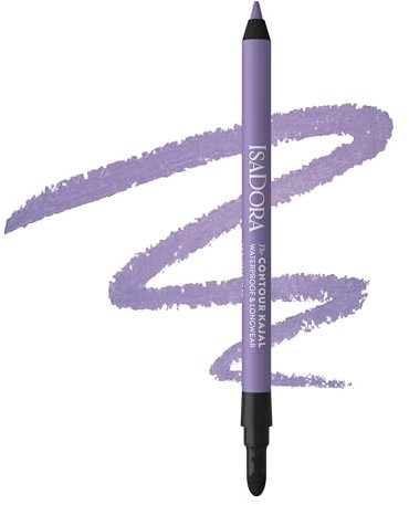 IsaDora Perfect Contour Kajal - Starker Halt ohne zu verwischen - Kajalstift ideal für Smokey Eyes - Hochpigmentiert und Hypoallergen - Einfaches Auftragen - Lidstrich Stift - Purple Lilac